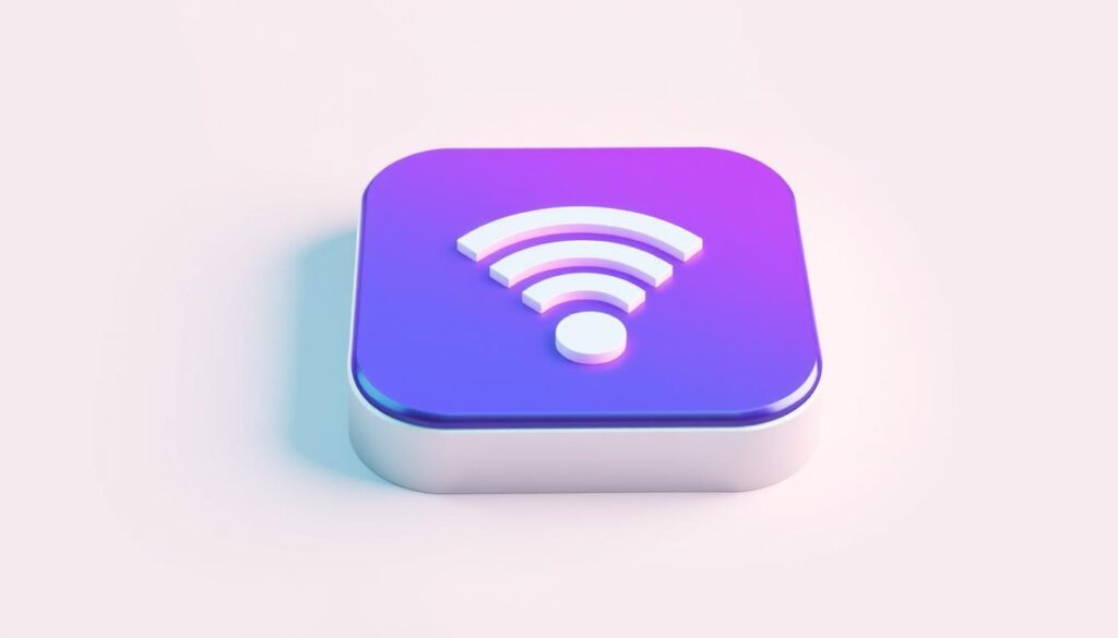 A high-resolution, realistic illustration of a smartphone status bar icon depicting a classic "hotspot" symbol. The icon should be prominently featured in the center of the frame, with a clean, minimalist design and vivid, saturated colors. The icon should have a dimensional, 3D-like appearance, with subtle gradients and highlights that give it a sleek, modern look. The background should be a simple, neutral color that allows the icon to stand out and be the focal point of the image. The overall mood should be crisp, polished, and visually appealing, reflecting the professional nature of the article's subject matter.